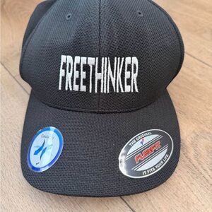 Black FREETHINKER Cap - Small Fitted - Evolvefish